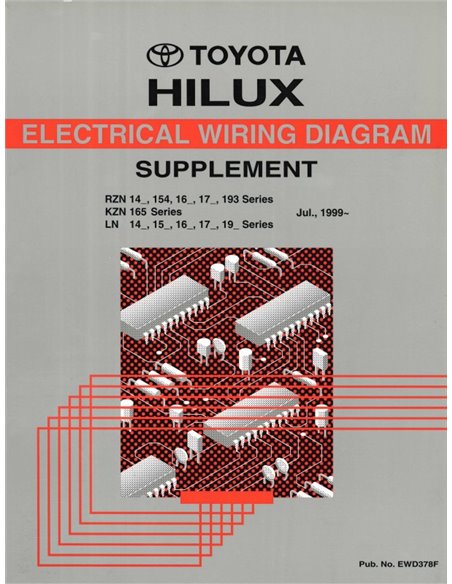 1999 TOYOTA HILUX ELECTRISCH DIAGRAM (SUPPLEMENT) WERKPLAATSHANDBOEK MULTI