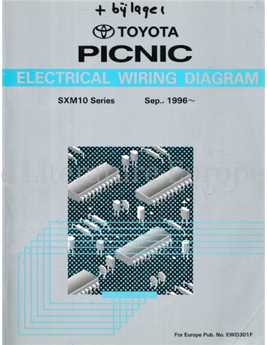 1996 TOYOTA PICNIC ELECTRICAL WIRING DIAGRAM ENGLISH