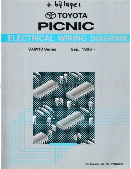 1996 TOYOTA PICNIC ELECTRICAL WIRING DIAGRAM ENGLISH