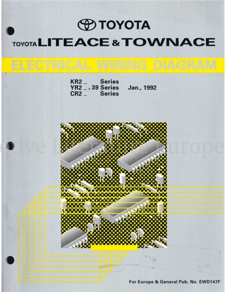 1992 TOYOTA LITEACE | TOWNACE ELEKTRIK SCHALTPLAN 