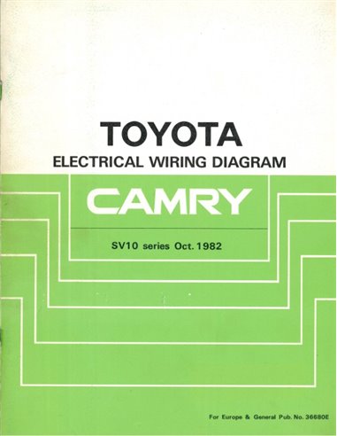 1982 TOYOTA CAMRY ELEKTRIK SCHALTPLAN ENGLISCH