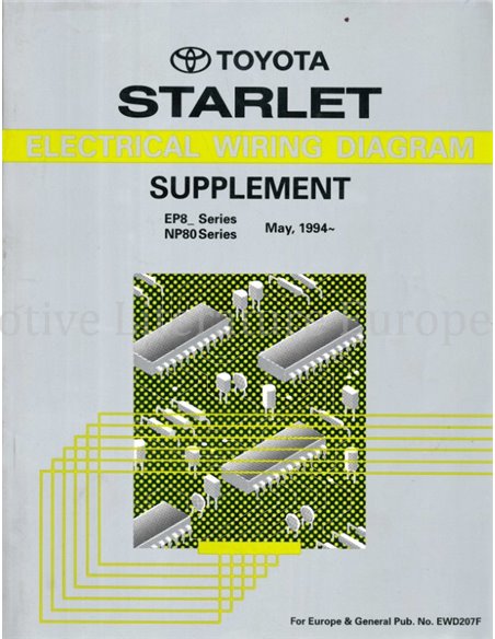 1994 TOYOTA STARLET ELEKTRIK SCHALTPLAN (SUPPLEMENT) MULTI