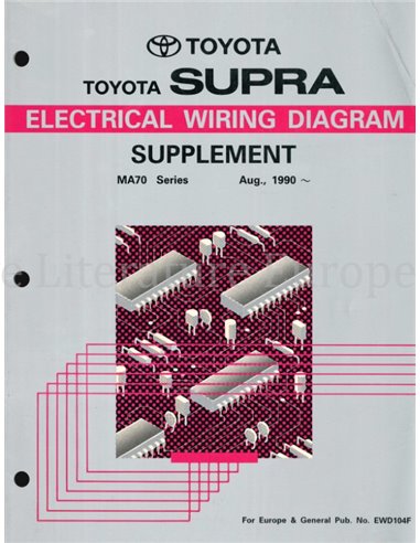 1990 TOYOTA SUPRA ELECTRISCHE SCHEMA (SUPPLEMENT) WERKPLAATSHANDBOEK MULTI