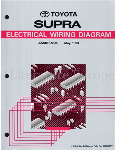 1993 TOYOTA SUPRA ELECTRICAL WIRING DIAGRAM ENGLISH