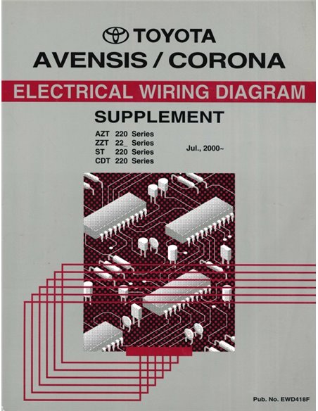 2000 TOYOTA AVENSIS | CORONA ELECTRICAL WIRING (SUPPLEMENT) DIAGRAM MULTI
