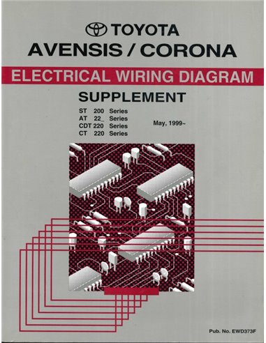 1999 TOYOTA AVENSIS | CORONA ELECTRISCHE SCHEMA WERKPLAATSHANDBOEK MULTI