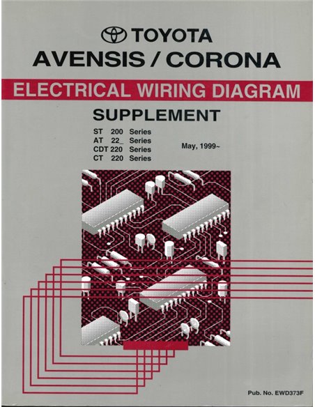 1999 TOYOTA AVENSIS | CORONA ELECTRISCHE SCHEMA WERKPLAATSHANDBOEK MULTI