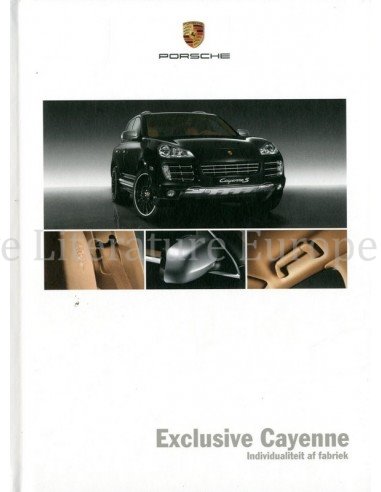 2009 PORSCHE CAYENNE EXCLUSIVE HARDCOVER BROCHURE NEDERLANDS