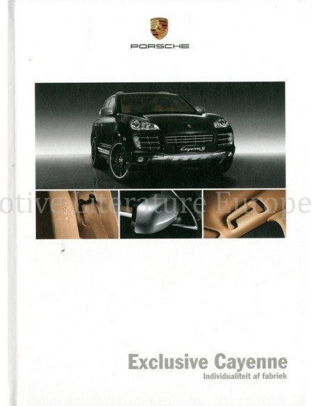 2009 PORSCHE CAYENNE EXCLUSIVE HARDCOVER BROCHURE NEDERLANDS