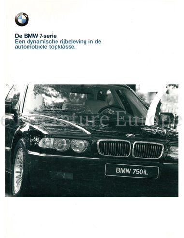 1998 BMW 7ER PROSPEKT NIEDERLÄNDISCH