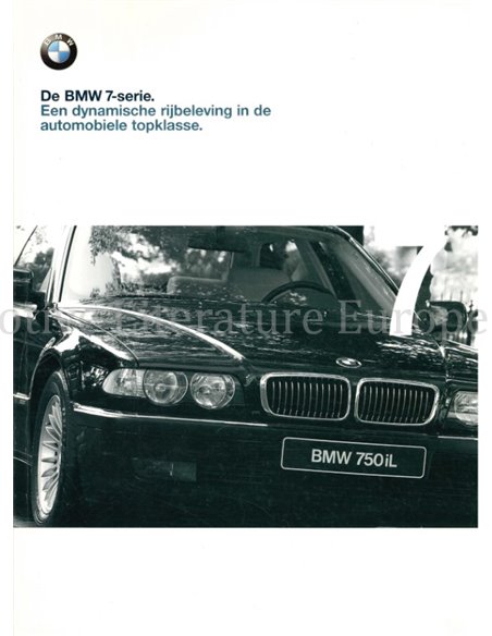 1998 BMW 7ER PROSPEKT NIEDERLÄNDISCH