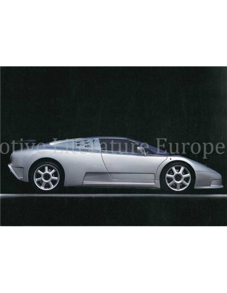 1992 BUGATTI EB110 SPORT DATENBLATT ENGLISCH