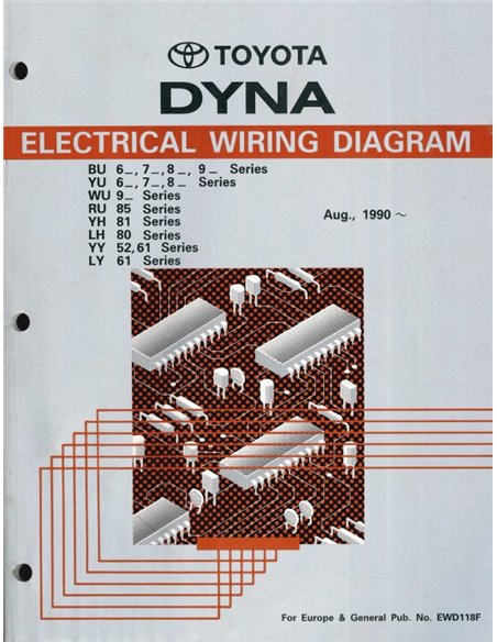 1990 TOYOTA DYNA ELECTRICAL WIRING (SUPPLEMENT) DIAGRAM MULTI