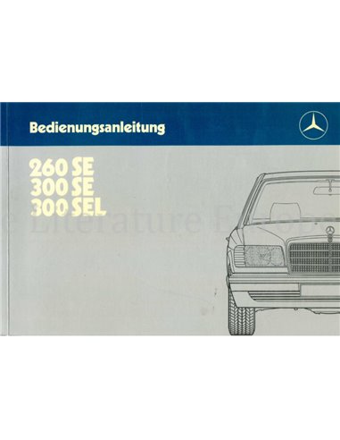 1985 MERCEDES BENZ S KLASSE BETRIEBSANLEITUNG DEUTSCH