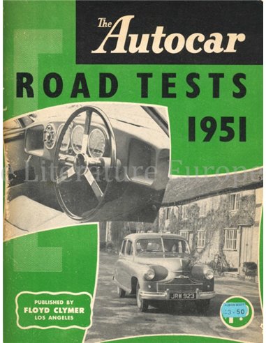 THE AUTOCAR, ROAD TESTS 1951