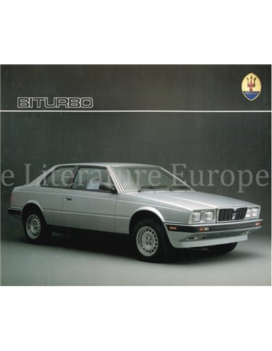 1986 MASERATI BITURBO LEAFLET ENGLISH