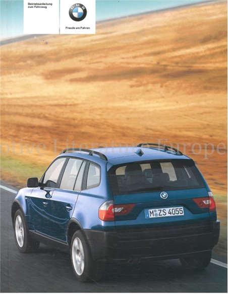 2004 BMW X3 OWNERS MANUAL GERMAN