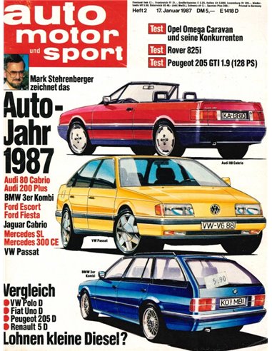 1987 AUTO MOTOR UND SPORT 02 GERMAN