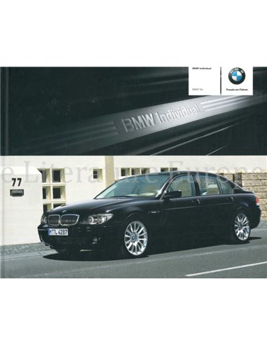 2005 BMW 7 SERIE INDIVIDUAL HARDCOVER BROCHURE ENGELS