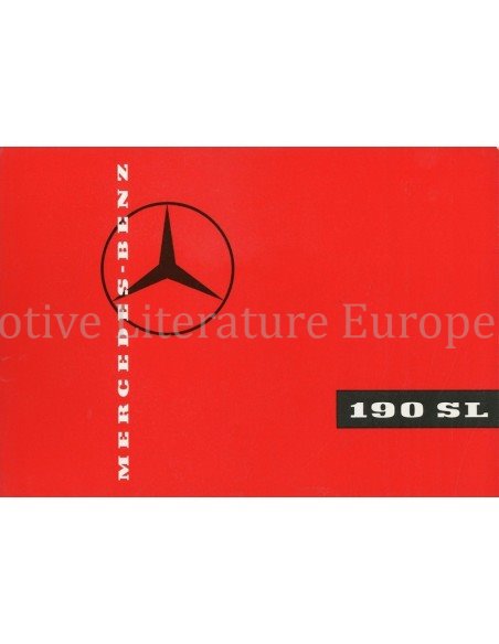 1959 MERCEDES BENZ 190 SL BROCHURE DUITS