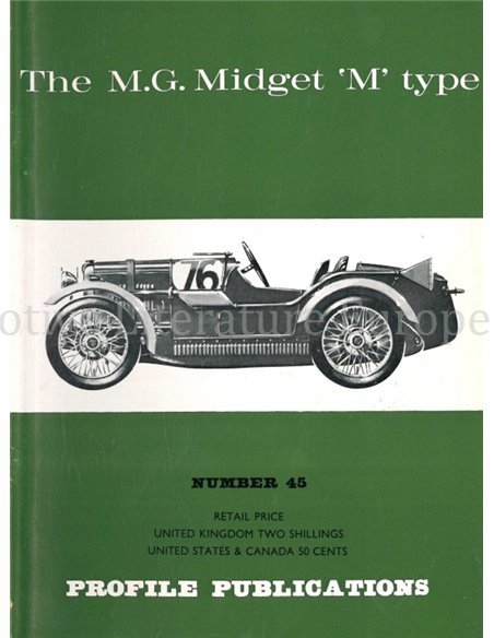 THE MG MIDGET "M" TYPE (PROFILE PUBLICATIONS 45)