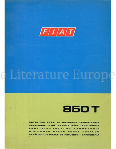 1971 FIAT 850 T SPARE PARTS BODYWORK CATALOG