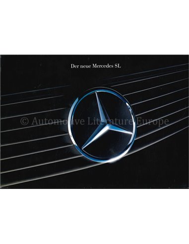 1989 MERCEDES BENZ SL BROCHURE DUITS