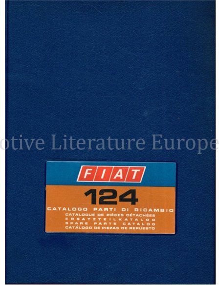 1974 FIAT 124 SALOON SPARE PARTS CATALOG