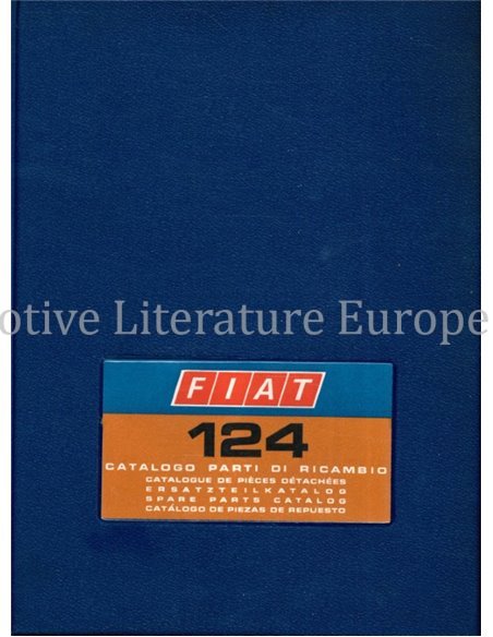 1974 FIAT 124 SALOON SPARE PARTS CATALOG