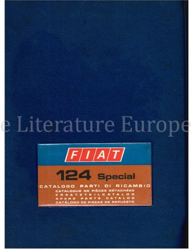 1972 FIAT 124 SPECIAL SPARE PARTS CATALOG