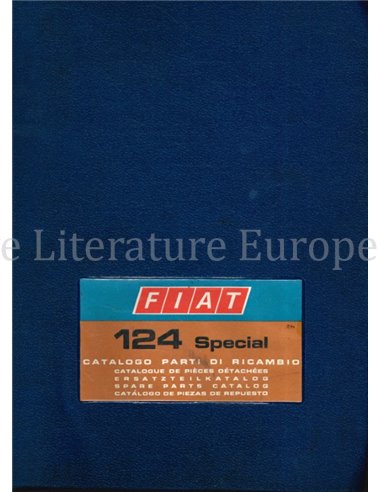 1971 FIAT 124 SPECIAL SPARE PARTS CATALOG