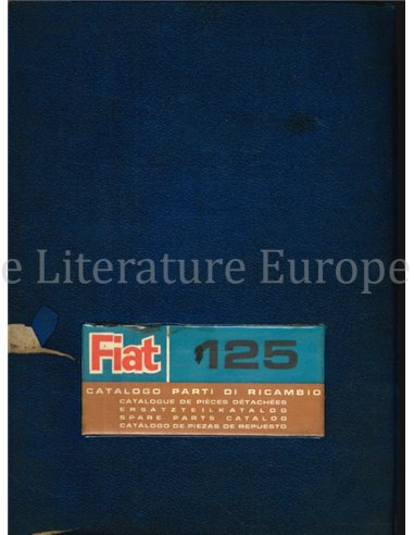 1970 FIAT 125 SPARE PARTS CATALOG