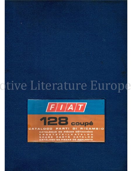 1971 FIAT 128 COUPÉ SPARE PARTS CATALOG