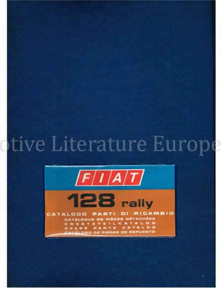 1973 FIAT 128 RALLY ERSATZTEILKATALOG 