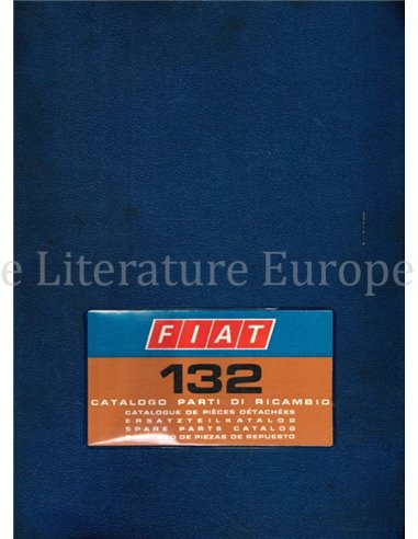 1972 FIAT 132 SPARE PARTS CATALOG