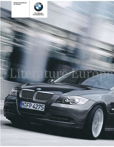 2006 BMW 3 SERIES SALOON OWNERS MANUAL ENGLISH