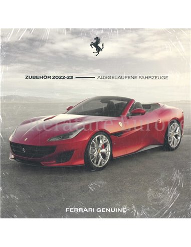 2022/23 FERRARI ZUBEHÖR - AUSGELAFENE FAHRZEUGE BROCHURE DUITS