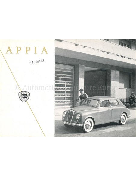 1954 LANCIA APPIA BROCHURE ITALIAANS