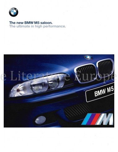 1998 BMW M5 SALOON BROCHURE ENGLISH