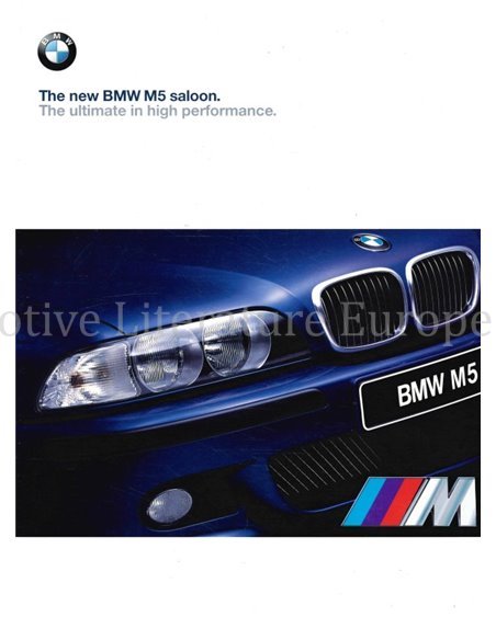 1998 BMW M5 SALOON BROCHURE ENGLISH