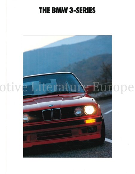 1990 BMW 3 SERIE BROCHURE ENGELS USA