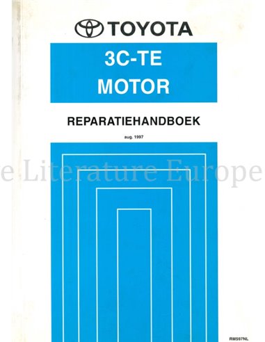 1997 TOYOTA PICNIC (3C-TE) ENGINE WORKSHOP MANUAL DUTCH