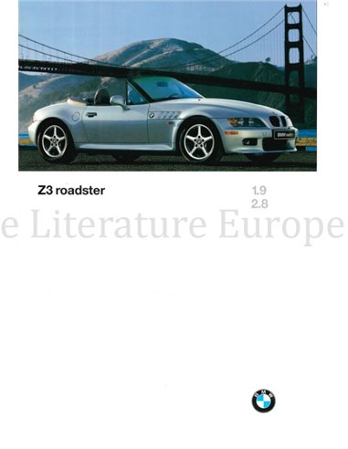 1997 BMW Z3 ROADSTER BROCHURE ENGELS (USA)