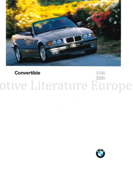 1996 BMW 3 SERIE CABRIOLET BROCHURE ENGELS (USA)