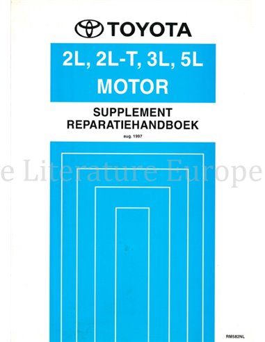 1997 TOYOTA HILUX 2L | 2L-T | 3L | 5L MOTOR (ZUSATZ) WERKSTATTHANDBUCH NIEDERLÄNDISCH