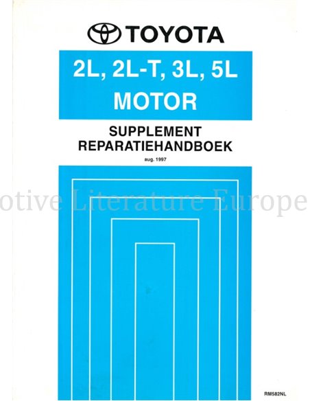 1997 TOYOTA HILUX 2L | 2L-T | 3L | 5L MOTOR (ZUSATZ) WERKSTATTHANDBUCH NIEDERLÄNDISCH