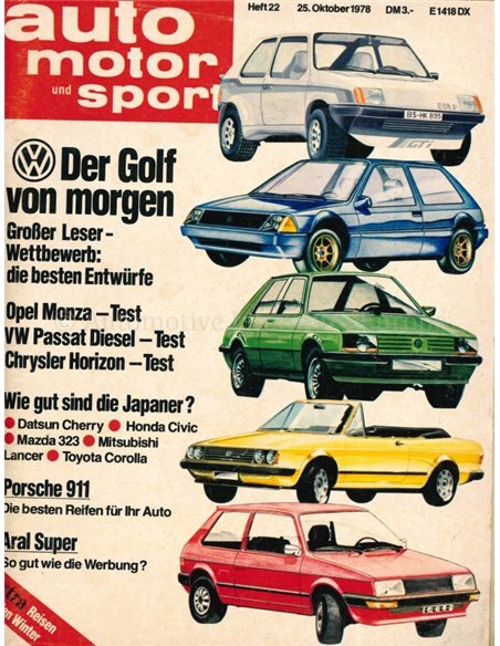 1978 AUTO MOTOR UND SPORT 22 DUITS