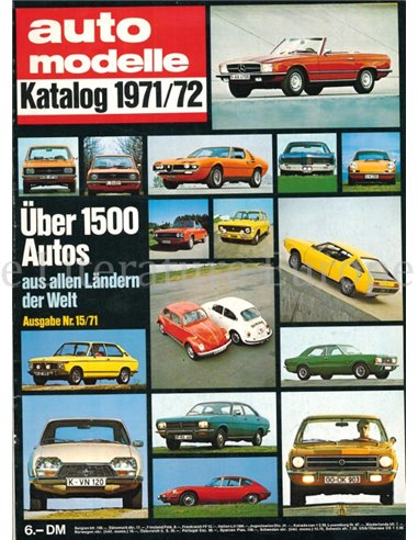 1971/72 AUTO KATALOG DEUTSCH 15