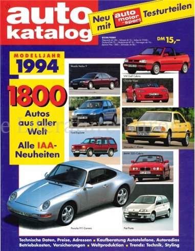 1994 AUTO KATALOG GERMAN 37