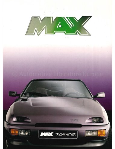 1990 MAX ROADSTER BROCHURE ENGLISH